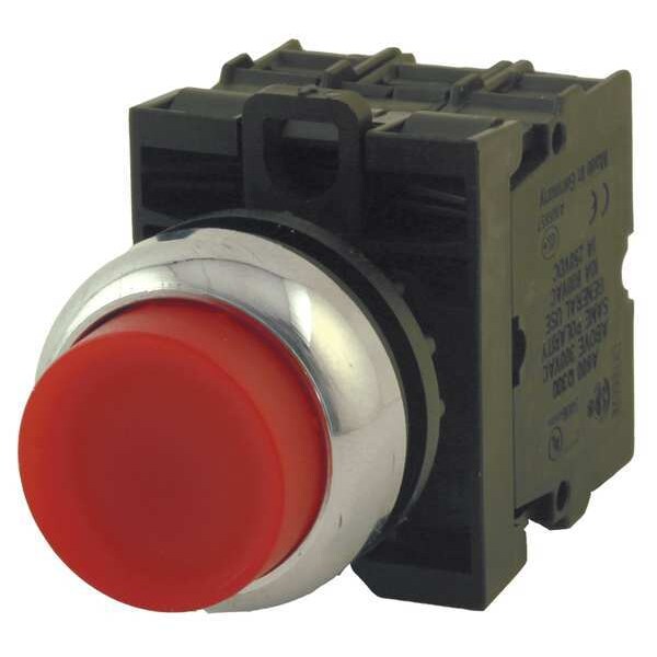 Botón pulsador iluminado Eaton, 22mm, Rojo - M22M-DLH-R-K11-R.