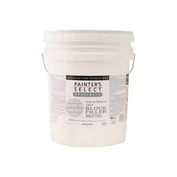General Paint Painter's Select Latex Block Filler, Flat Finish, White, 5-Gallon - - 151730