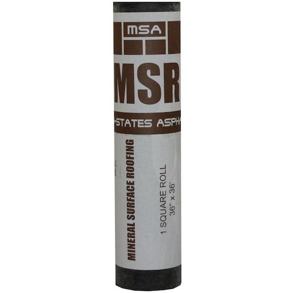 Mid-States Asphalt 3 ft W X 36 ft L Asphalt Mineral Surface Rolled Roofing White - 90RRWH