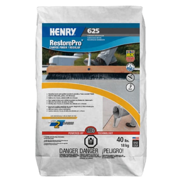 Henry 20 lb. H  625 RestorePro Concrete Repair Resufacer - HENRY 625 RESTORE PRO