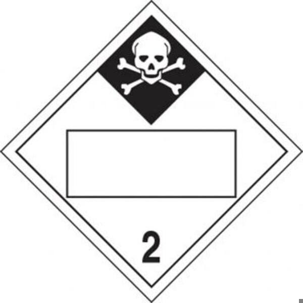 Accuform BLANK DOT PLACARD HAZARD CLASS 2 MPL424RM10 - MPL424RM10