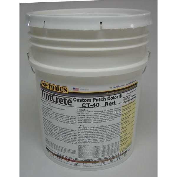 Tintcrete Concrete Patch and Repair, Pail, Red, TintCrete - GRA-CT40-131