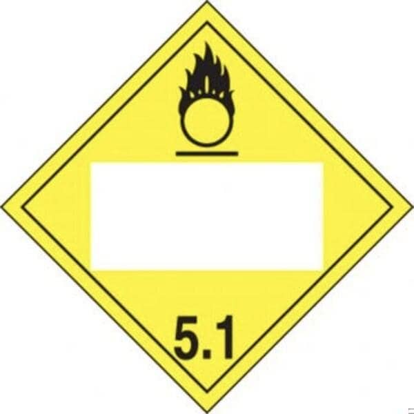 Accuform BLANK DOT PLACARD HAZARD CLASS 5 MPL4DG5AMG1 - MPL4DG5AMG1