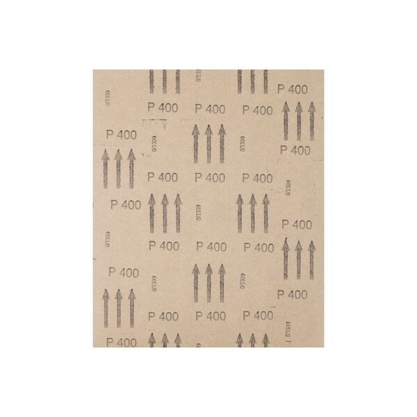 Pferd 9" x 11" Abrasive Sheet - Paper Backed - Aluminum Oxide - 400 Grit - 46952