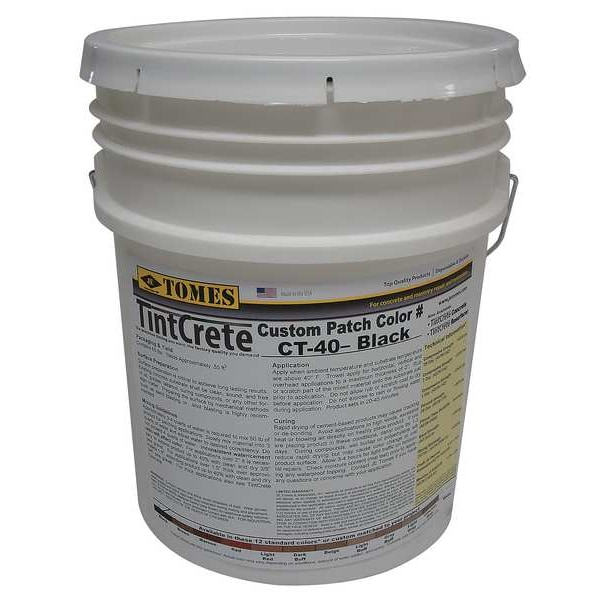 Je Tomes 50 lb. Hard Concrete Patch and Repair, Black - GRA-CT40-151