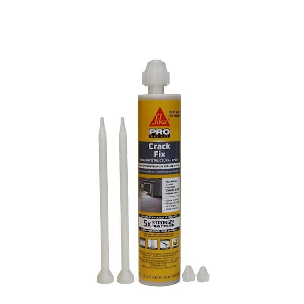 Sikacryl SIKA SIKADUR PRO SELECT Series Crack Fix, Amber, 10 oz, Cartridge - 107655