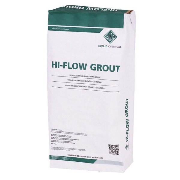 Euclid Chemical Euclid Hi-Flow High-Tolerance Non-Shrink Grout 50lbs - 088H 50