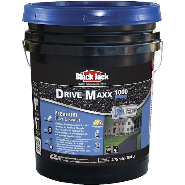 Black Jack DriveMaxx 1000 6455930 Premium Filler and Sealer, Liquid, Black, 475 gal Pack - 1663954
