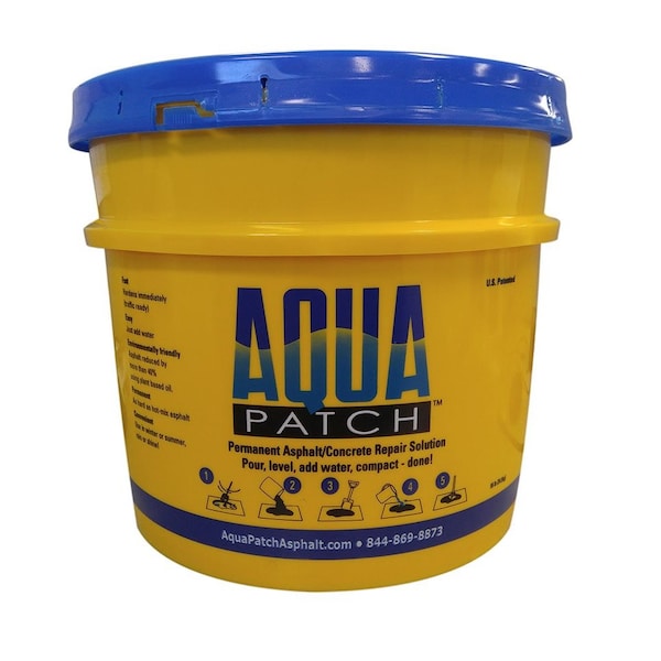 Aqua Patch Patching Asphalt, Water Activated Cold Mix, 55lb. Pail, Pallet PK 36 - AP55PAL