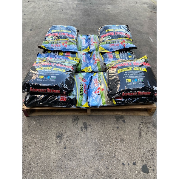 Road Rescue Asphalt Patch Pallet Of 50 Lb Bags Road Rescue Asphalt Patch, 10 Bags - AP-500