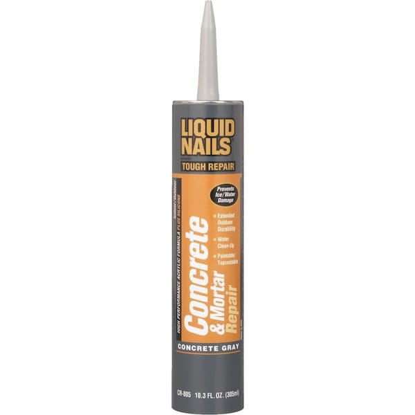 Liquid Nails Liquid Nails Concrete & Mortar Repair High Strength Acrylic Gray Concrete Bonding Agent 10.3 oz - CR-805