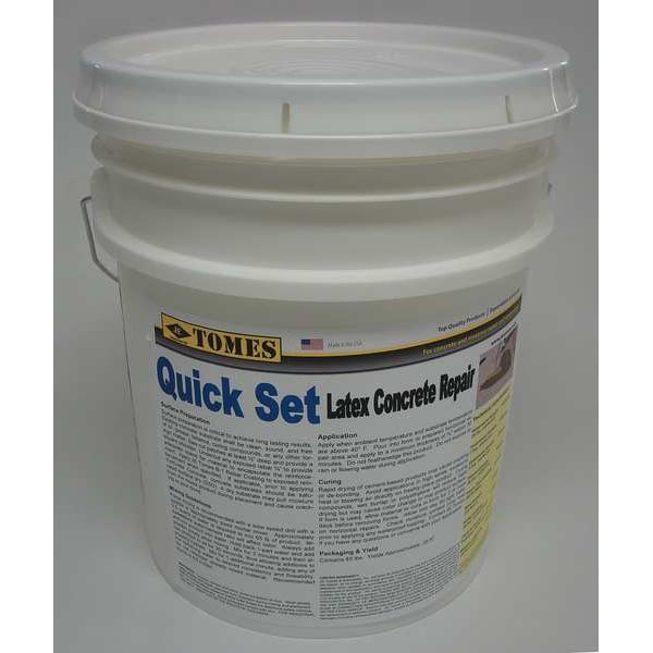Je Tomes Concrete Repair Compound, Pail, Gray, Tomes - C107-5