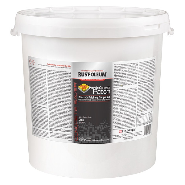 Rust-Oleum Concrete Repair Compound, Pail, Gray, Concrete Saver - 353964