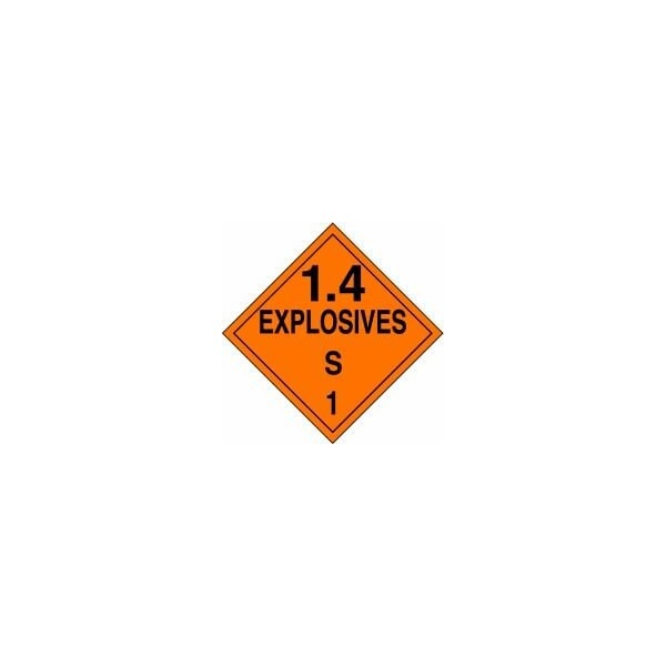 Accuform DOT PLACARD HAZARD CLASS 1  MPL133RM10 - MPL133RM10
