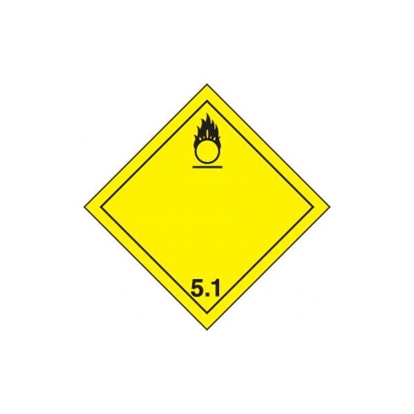Accuform TDG PLACARD CLASS 5 273MM X 273MM TCP511VS25 - TCP511VS25