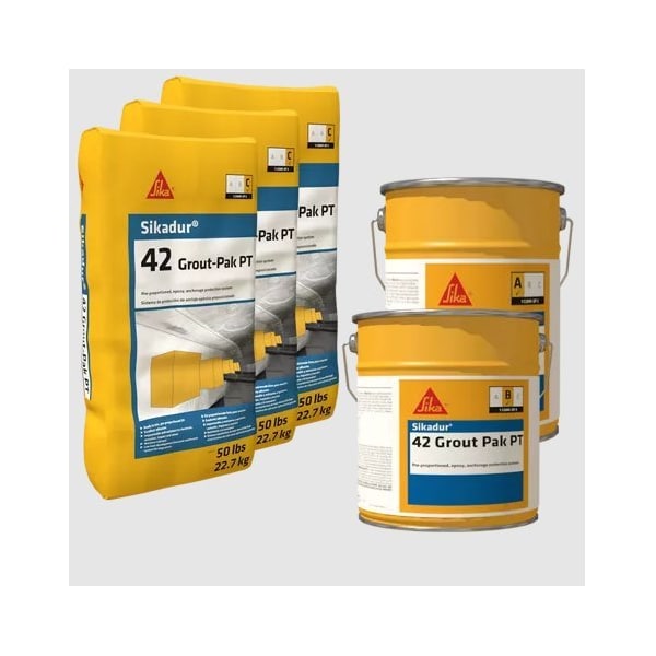 Sika Sikadur 42 Grout-Pak PT - High Performance, Medium Flow, Epoxy Grout 0.5 cu. ft. kit - 106596