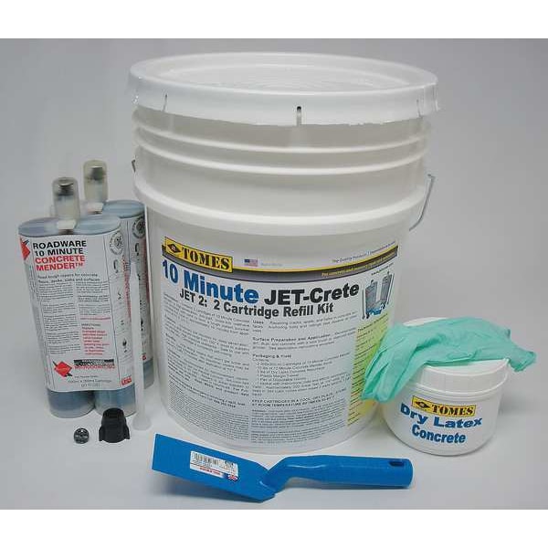 Je Tomes Concrete Repair Compound, Pail, Gray, JET-2 - JET-2