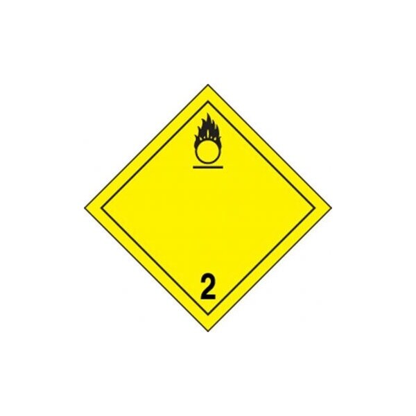 Accuform TDG PLACARD CLASS 2 273MM X 273MM TCP208FV50 - TCP208FV50