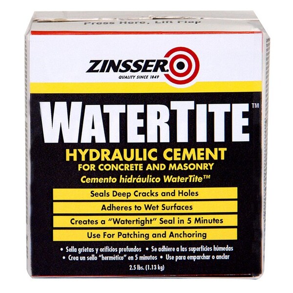 Watertite 2.5 Lbs Zinsser Gray Hydraulic Cement For Concrete and Masonry - 5074