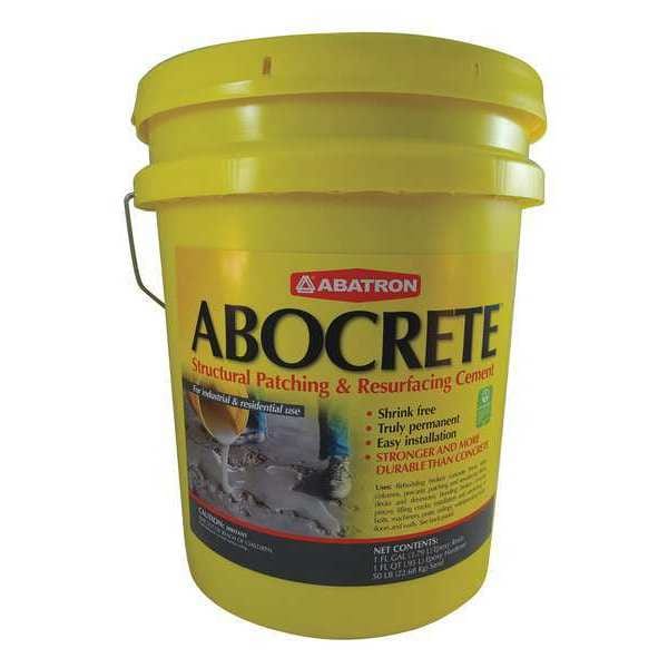Abatron Concrete Repair Compound, Abocrete Series, Gray, 40 lb, Pail, 4:01 Mix Ratio, 5 hr Functional Cure - ACKR LIGHT GRAY