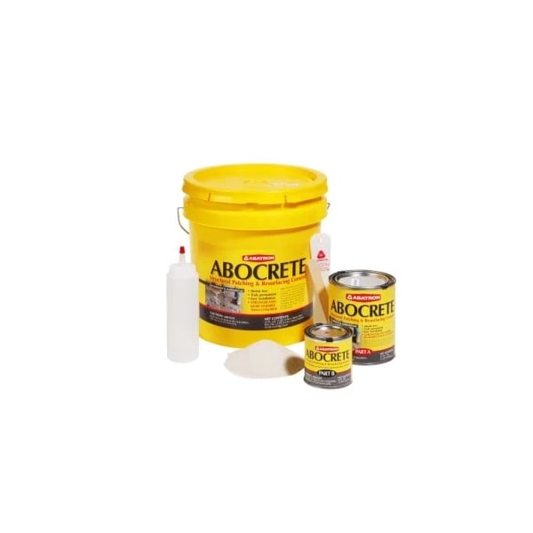 Abatron Concrete Repair Compound, Abocrete Series, Gray, 40 lb, Pail, 4:01 Mix Ratio, 5 hr Functional Cure - ACKR LIGHT GRAY