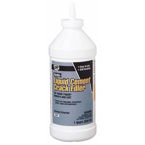 Dap Crack Filler, Bottle, Gray, Liquid Cement Crack Filler - 37584