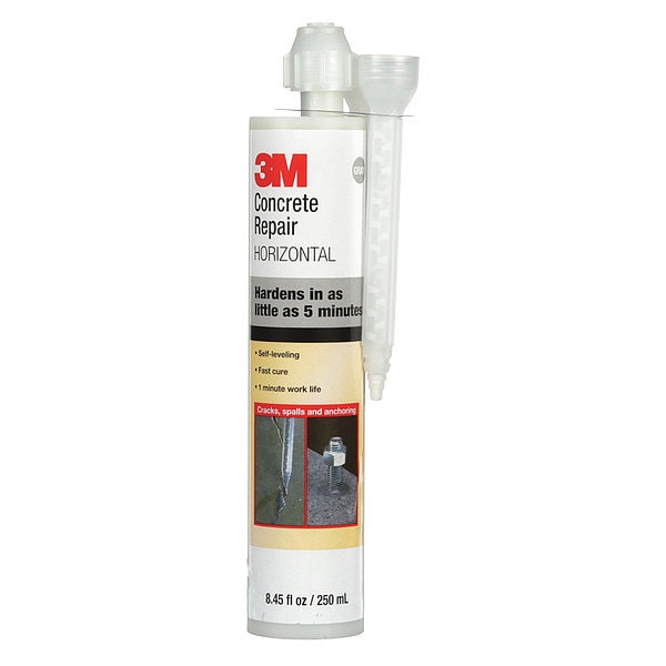 3M Concrete Repair Compound, Cartridge, Gray, Concrete Repair - 96596