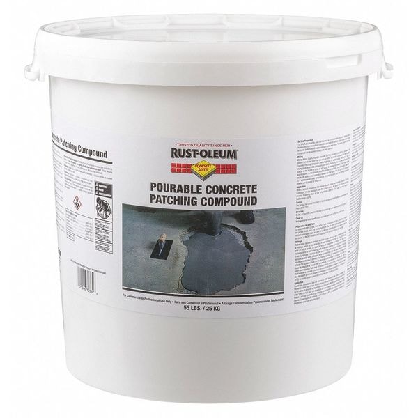 Rust-Oleum Concrete Repair Compound, Pail, Gray, Concrete Saver - 291070