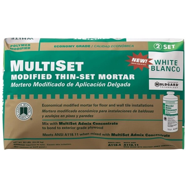 Custom Building Products Custom Building Products  White MultiSet Modified Thin-Set Mortar  MSMW50 - 1360668