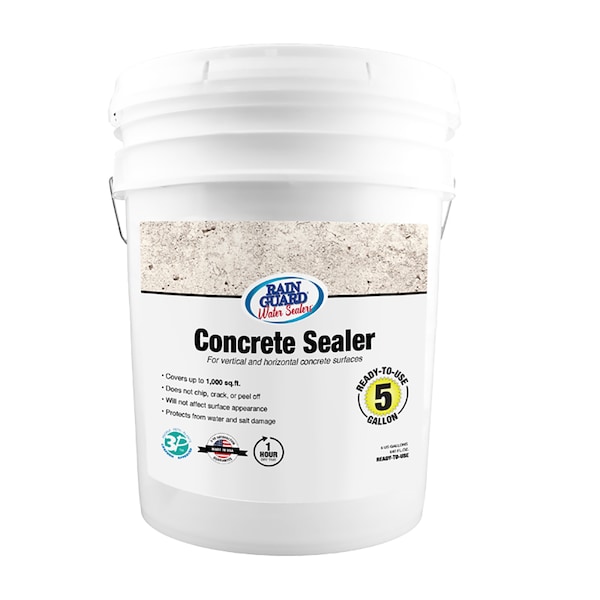Rainguard Brands 5 Gal. Concrete Sealer, Natural Finish, Clear - SP-4005