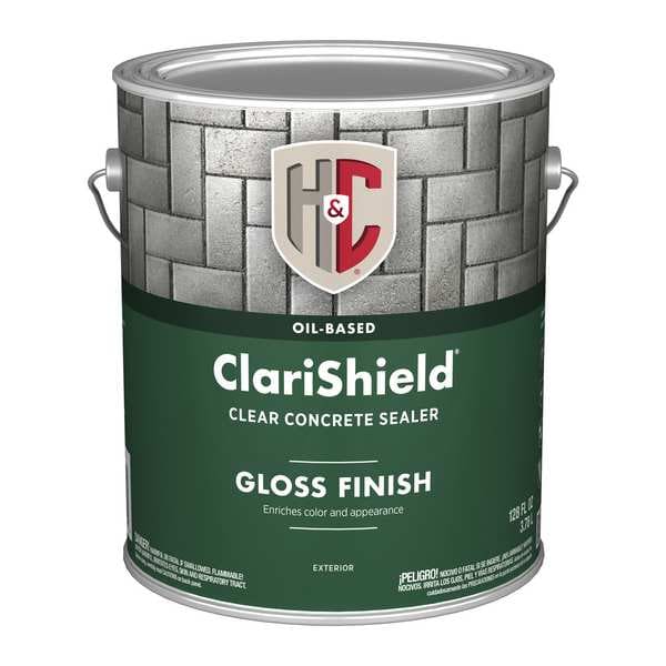 H&C Concrete Dustproofer Floor Sealer, Gloss Finish, Clear, Oil Base - 50.100304-16