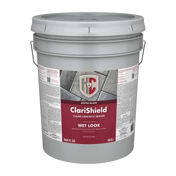 H&C Concrete Dustproofer Floor Sealer, Gloss Finish, Clear, Water Base - 50.100205-20