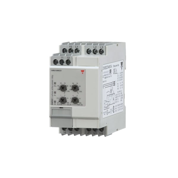 Relevadores de Propósito General Carlo Gavazzi 480Vac Monofásico Trifásico Relé de Potencia Activa - DWB02CM4810A