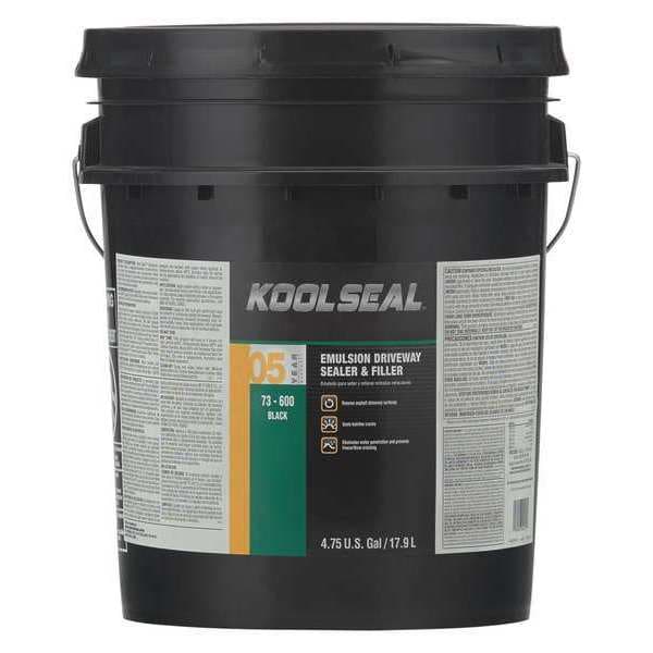 Kool Seal Asphalt Sealer, Pail, Black, 100 sq ft Coverage - KS0073600-20