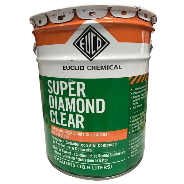 Euclid Chemical Euclid Super Diamond Clear Solvent Based Curing and Sealing Compound 5 Gallon - 359A 05