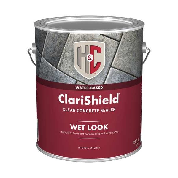H&C Concrete Dustproofer Floor Sealer, Gloss Finish, Clear, Water Base - 50.100204-16