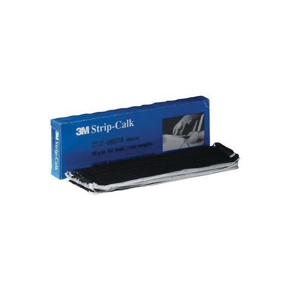3M 3M Strip Calk, 08578, Black, 60-1 ft Strips per box - 7000028370