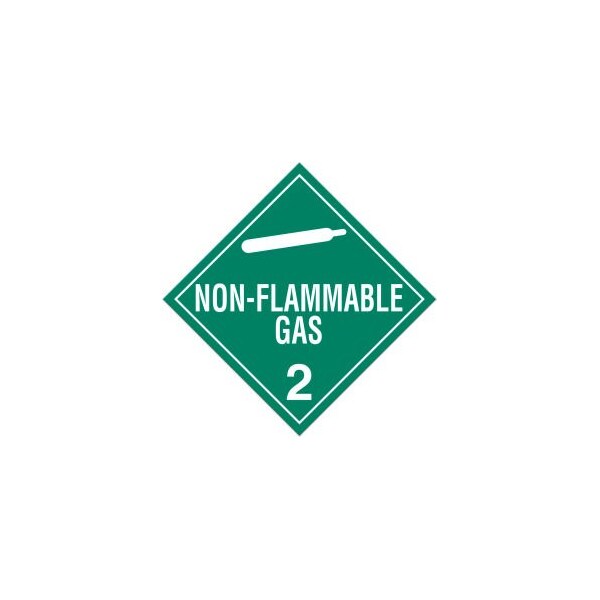 Top Tape And  Label. INCOM Class 2.2 Non-Flammable Gas Tagboard Placard - 100/Pkg - TA220TB