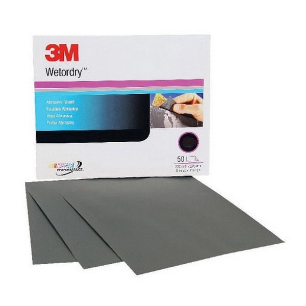 3M 02020, Wetordry Sheet, 2000A, 401Q, 9X11, 50PK - 7100003690