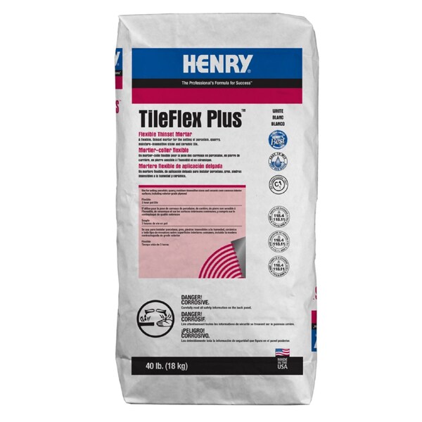 Henry 25 lb. 527 TileFlex Plus Flexible Thinset Mortar - White - HENRY 527