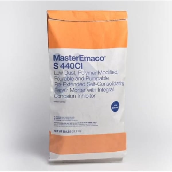 Sika SikaEmaco 440 CI Low Dust Pourable and Pumpable Repair Mortar 55LB Bag - 809771