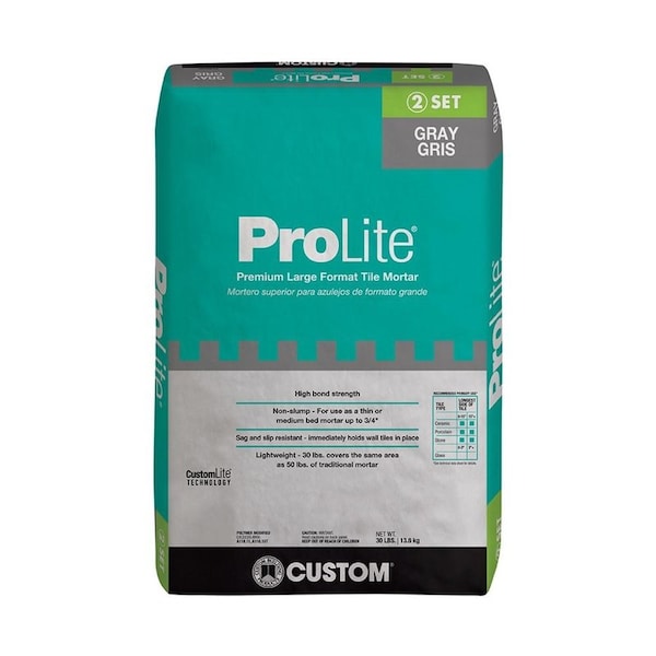 Custom Building Products Custom Building Products ProLite Gray Premium Mortar 30 lb - PLMG30