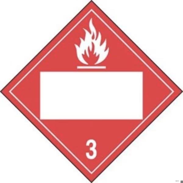 Accuform BLANK DOT PLACARD HAZARD CLASS 3 MPL4DG3ARM100 - MPL4DG3ARM100