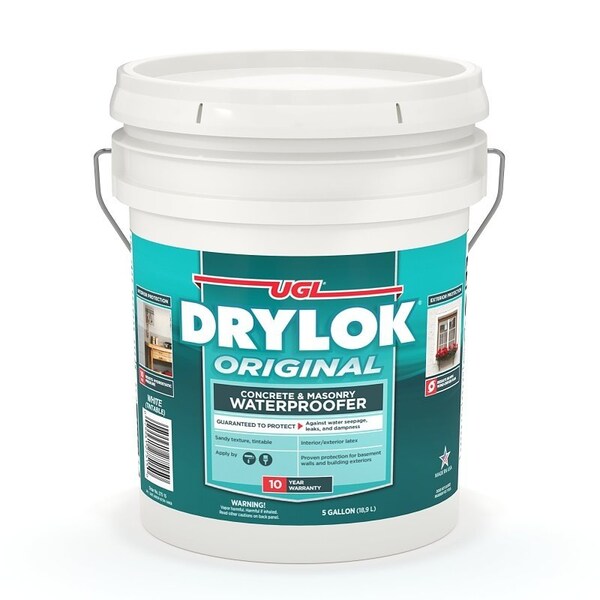 Ugl Masonry Waterproofer, White, Liquid, 5 gal Pail - 27515