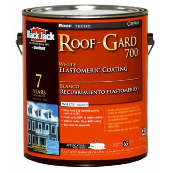 Gardner-Gibson Gardner-Gibson 5527-1-20 Black Jack Roof Gard 700 White Elastomeric Roof Coating; 3.6 qt. - 800886