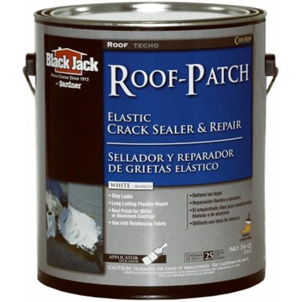 Gardner-Gibson Gardner-Gibson 5227-1-20 Black Jack White Acrylic Roof Patch; 3.6 qt. - 800864