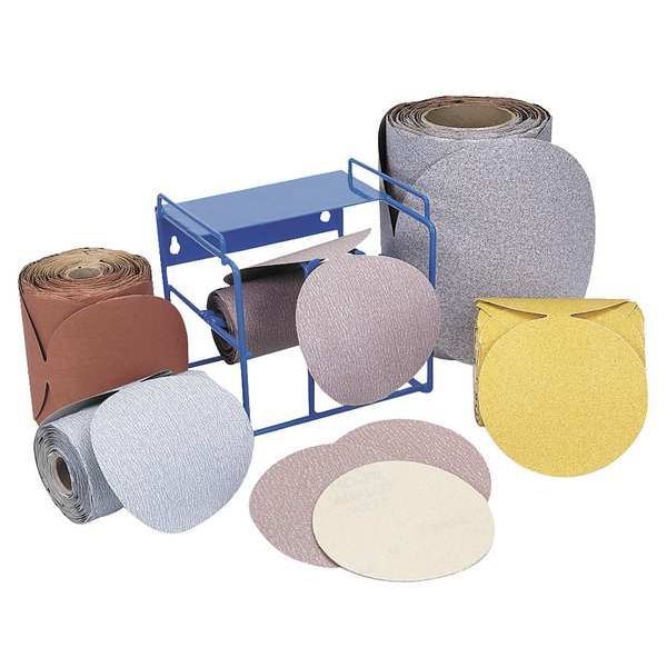 Norton Abrasives PSA Disc Roll, No Hole, 5 In, P120G, AlO - 66261131462