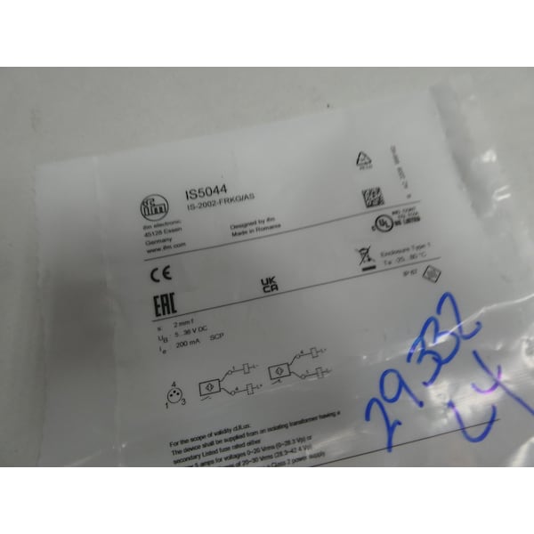 SENSOR DE PROXIMIDAD INDUCTIVO DE 5-36V-DC - IS5044 IS-2002-FRKG/AS
