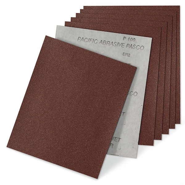 Cgw Abrasives CAB/FIN Sanding Sheet, 11 in L x 9 in W, 220 Grit, Very Fine Grade, Aluminum Oxide Abrasive, Paper B - 44881