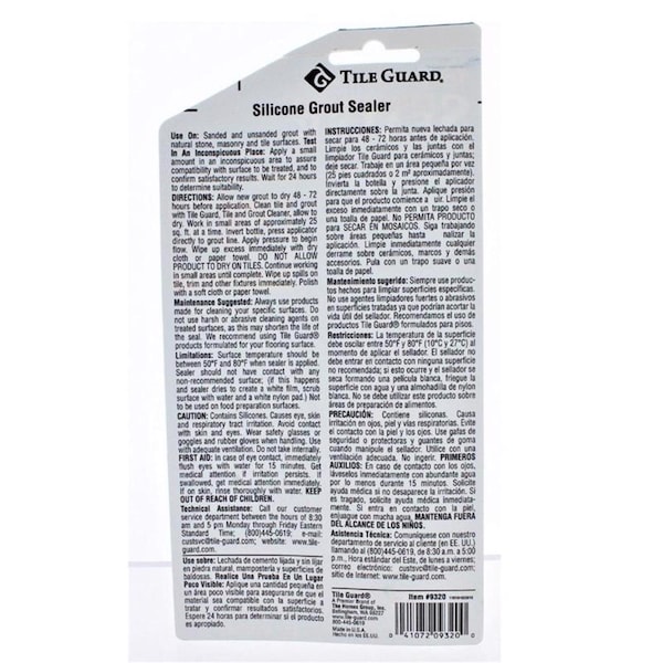 Homax Homax Residential Grout Sealer 4.3 oz - 9320-6